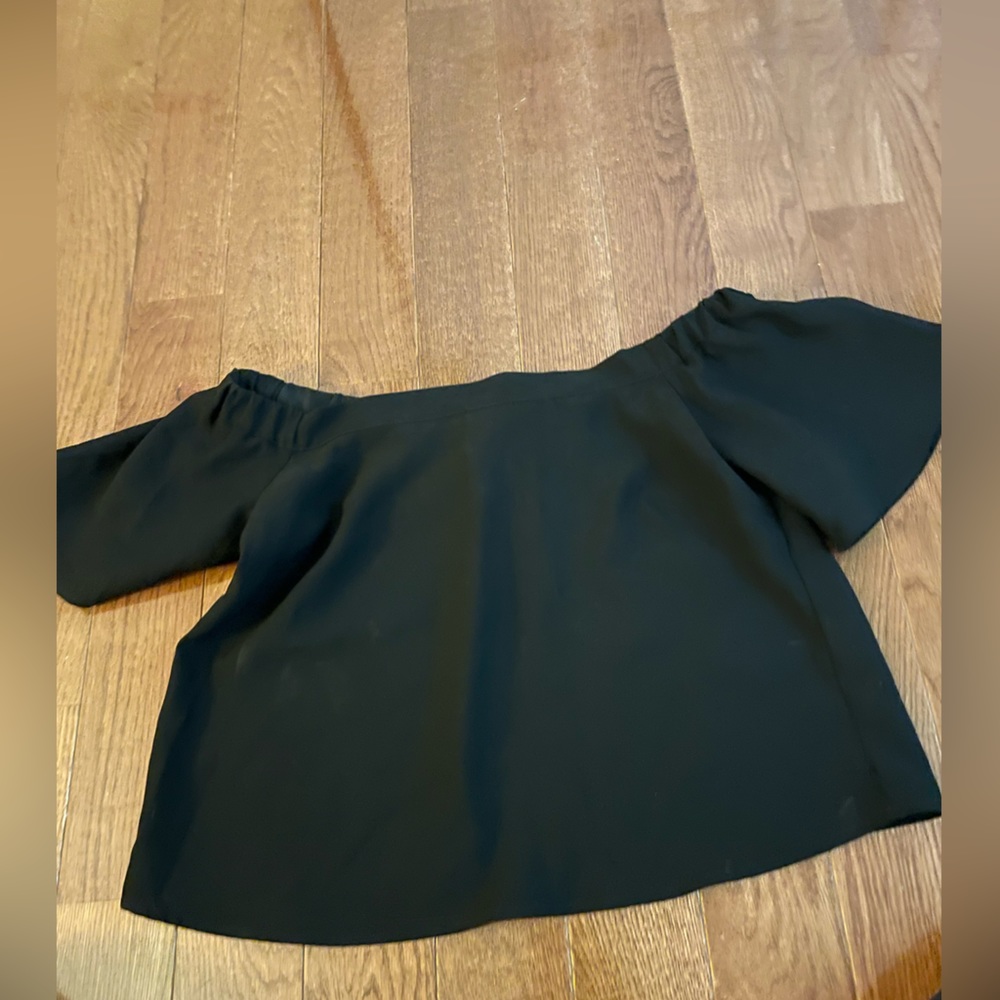 Bardot Off the Shoulder Black Top